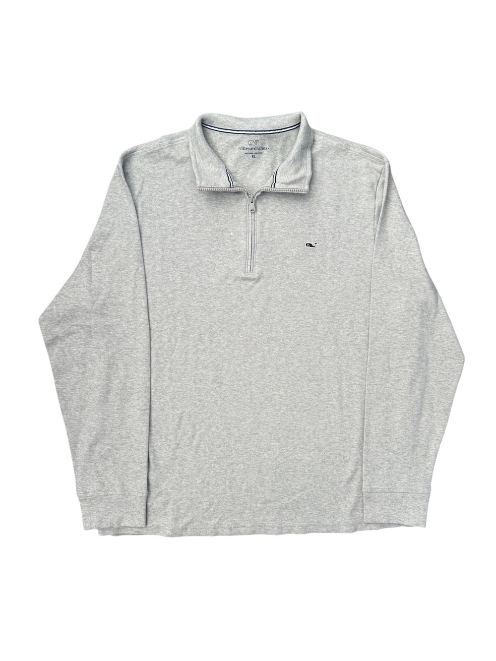 Vineyard Vines Men’s Heather Light Gray Quarter-Zip Pullover Mens Size XL NWT